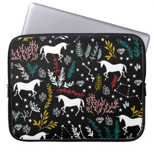 Magical Unicorns och stjärnakonstellationer Laptop Fodral