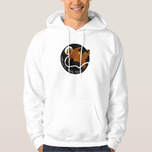 Magical utrymmebjörntröja sweatshirt med luva