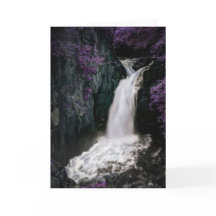 Magical vattenfallhälsningkort