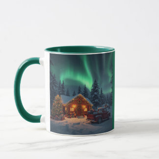 Magical Winter Cabin Christmas Mugg