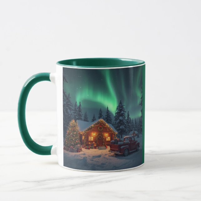 Magical Winter Cabin Christmas Mugg (Vänster)