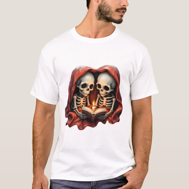 Magical winter moments, two skeletons t shirt (Framsida)
