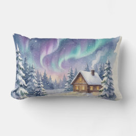 Magical Winter Wonderland - Snowy Forest Cabin wit Lumbarkudde