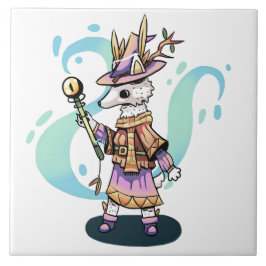 Magical wolf kakelplatta