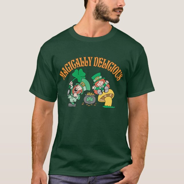 Magically läcker lycklig leprechauns t-shirt (Framsida)