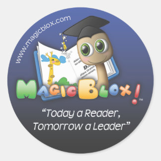 MagicBlox 2-tums blå etikett