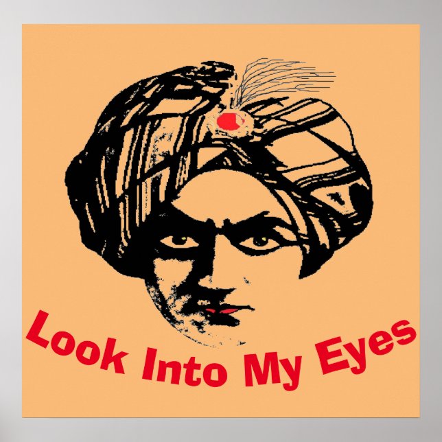 Magician Ansikte, lägg till text Poster (Framsidan)