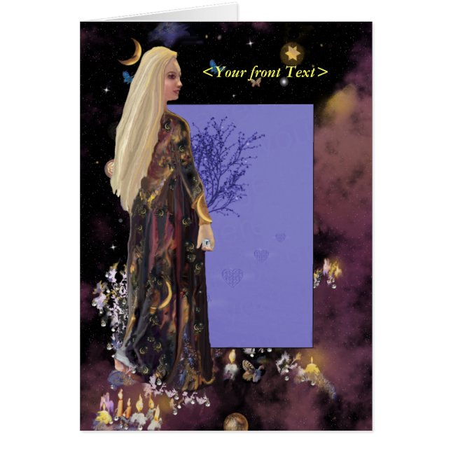 Magician Bland Crystals, mall! Hälsningskort (Framsidan)