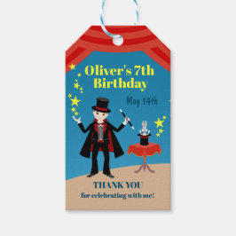 Magician Boy Show Födelsedagsfest Presentetikett