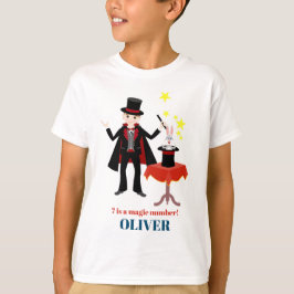 Magician Boy Show Födelsedagsfest T Shirt