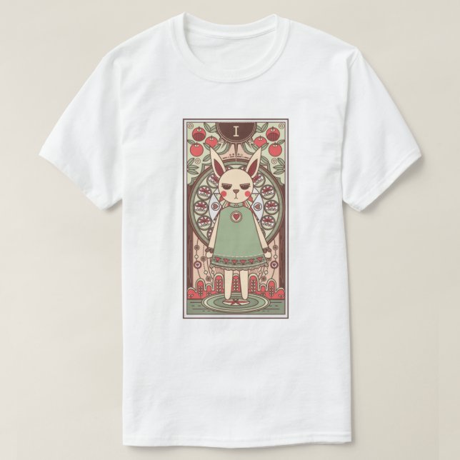 Magician Bunny Tarot Card T-Shirt (Design framsida)