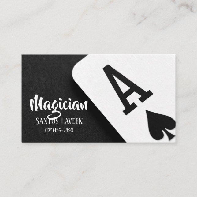 Magician Business Card Visitkort (Framsida)