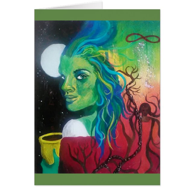 Magician Card Hälsningskort (Framsidan)