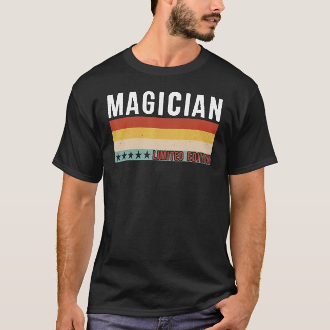 Magician Job Title Profession Worker-värdering T Shirt (Framsida)