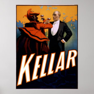 Magician Kellar-tostar i Djävulen Poster