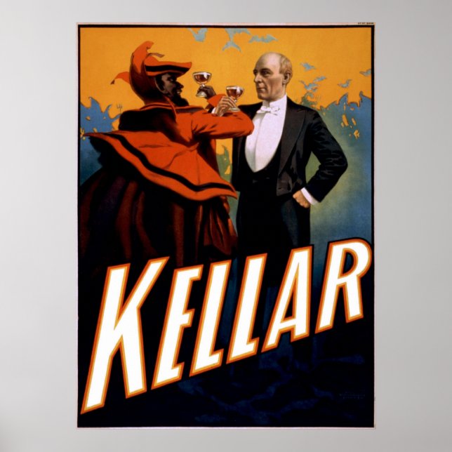 Magician Kellar-tostar i Djävulen Poster (Framsidan)