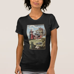 Magician och Dragon vid Cauldron Alchemy T-shirt