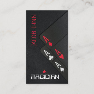 Magician Poker Visitkort