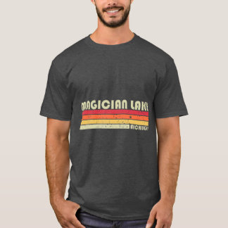 MAGICIAN SJÖ MICHIGAN Funny Fishing Camping T Shirt