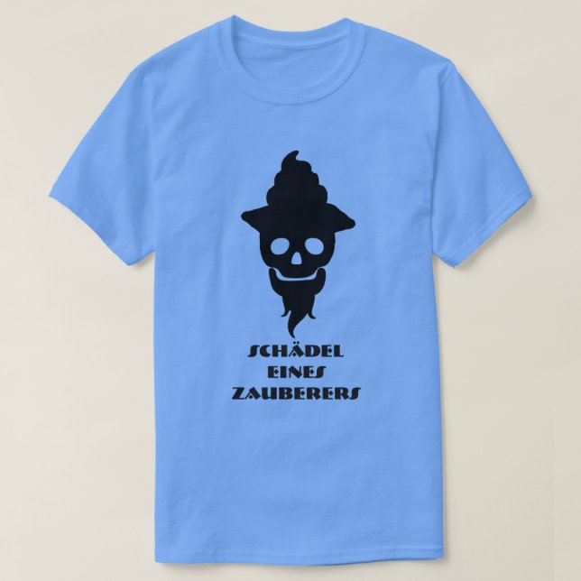 Magician sku och Schädel eines Zauberers Tee Shirt (Design framsida)