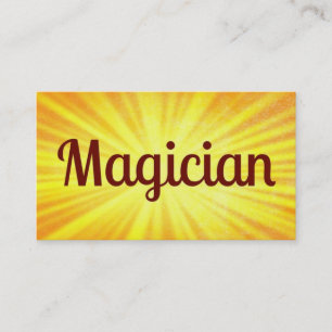 Magician Sunshine Affärskort Visitkort