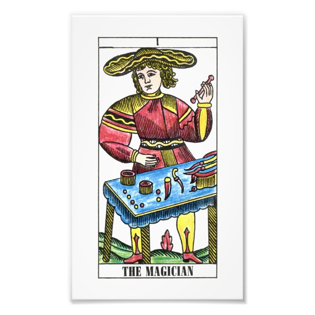 Magician Tarot Card Fototryck (Framsidan)