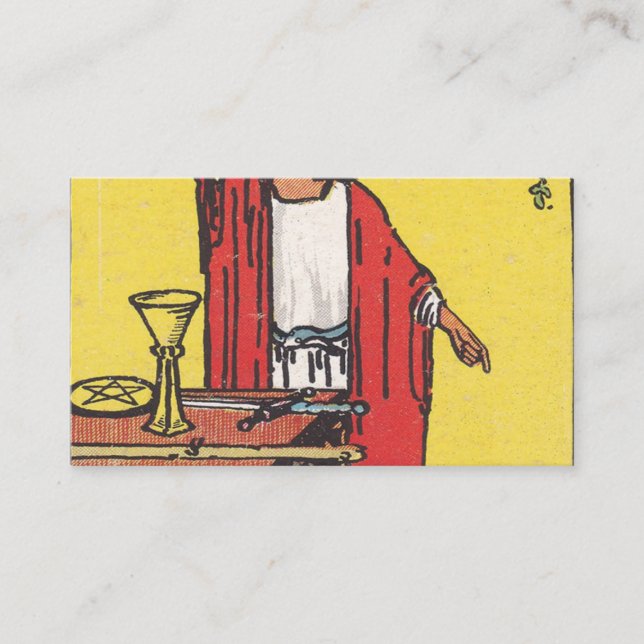 Magician Tarot Card Visitkort (Framsida)