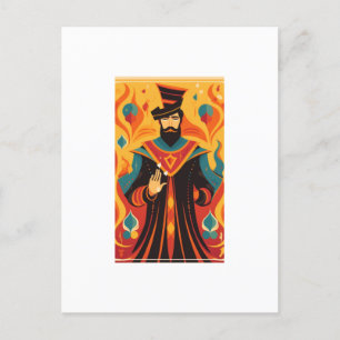Magician Tarot-kortet Vykort