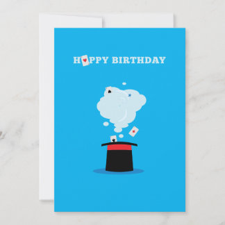 Magician Top hat och uppspelningskort Inbjudningar