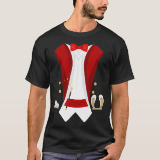 Magician Tuxedo Magic Halloween for Wizard Sorce T Shirt