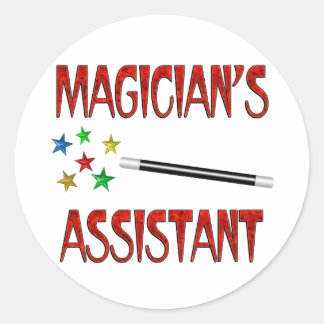 Magicians Assistant Runt Klistermärke