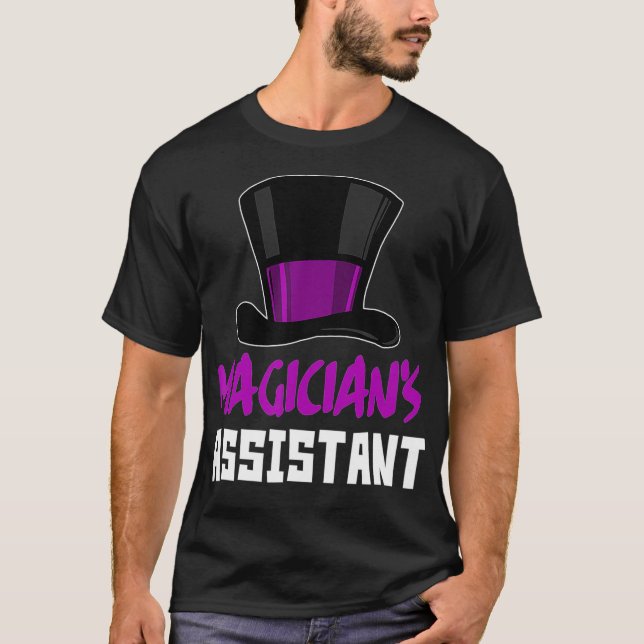 Magicians Assistant Top hat T Shirt (Framsida)