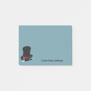 Magicians Hat and Magic Trollspö Personlig Post-it Block