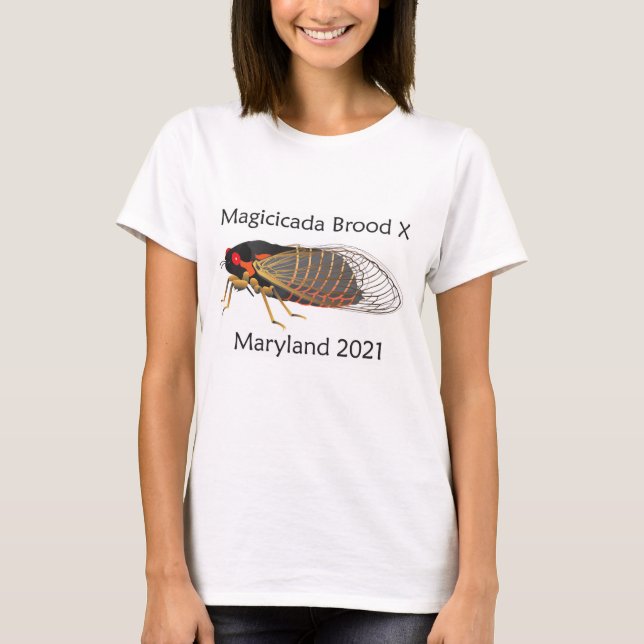 Magicicada Brood X Maryland State T-Shirt  (Framsida)