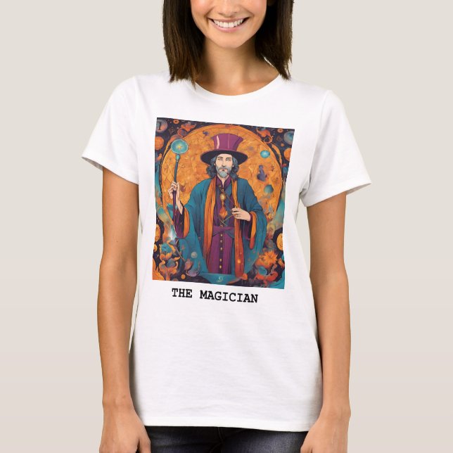 MAGICIEN - TAROT-KORT T SHIRT (Framsida)