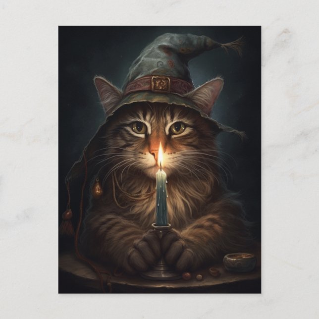 Magick Cat Vykort (Framsida)