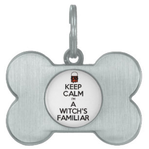 Magick - häxa förtrogen vän namnbricka husdjur