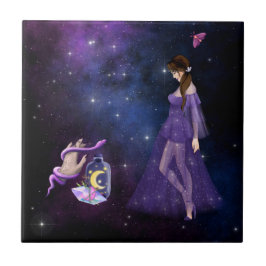 Magick Lila Gift för gikt Kakelplatta