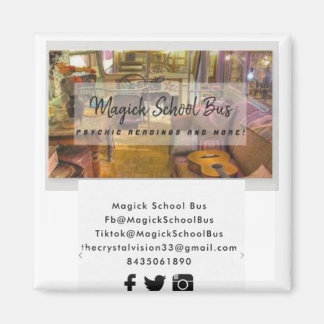 Magick School Buss Magnet