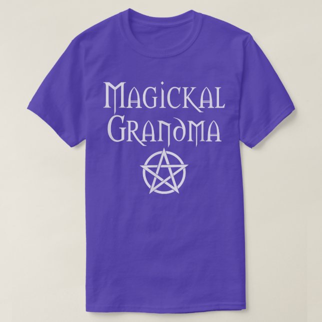 Magickal Grandma Cheeky Witch Wiccan Pagan Mor' T Shirt (Design framsida)
