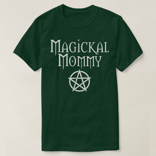 Magickal Mamma Cheeky Witch Wiccan Pagan Mammor D T Shirt (Design framsida)