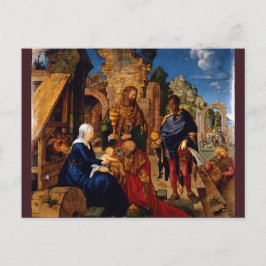Magiens tillbedjan av Albrecht Dürer Vykort
