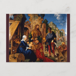 Magiens tillbedjan av Albrecht Dürer Vykort