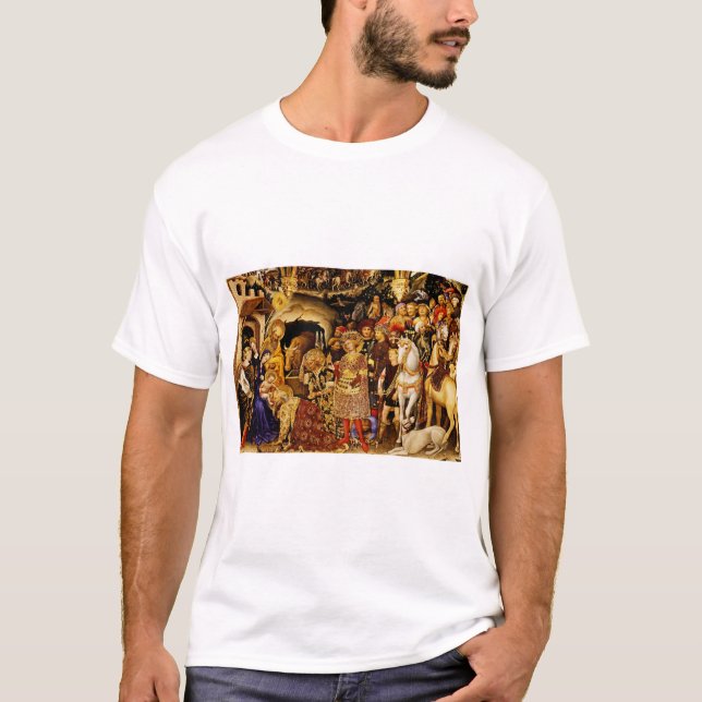 Magiens tillbedjan av Gentile da Fabriano T Shirt (Framsida)