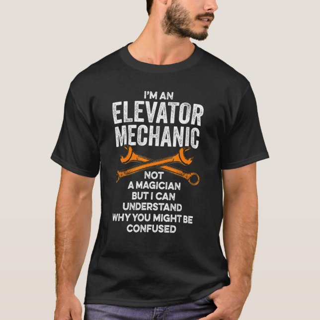 Magiker för elverksunderhåll t shirt (Framsida)