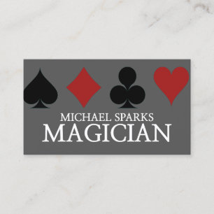 Magiker, Kasino, Poker, Dealer, Underhållning, Visitkort