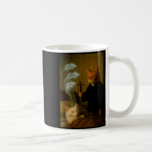 Magiker Katt Meme Katt Exorcism Mus Rolig Fantasy Kaffemugg