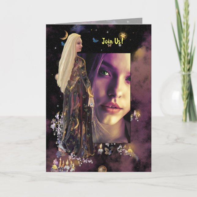 Magiker, mall! inbjudan (Framsida)