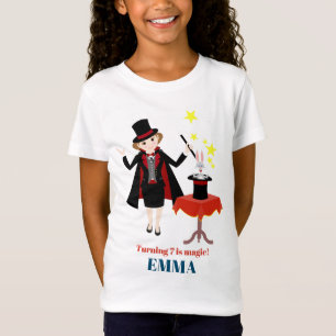 Magiker Pojke Show Födelsedagsfest T Shirt