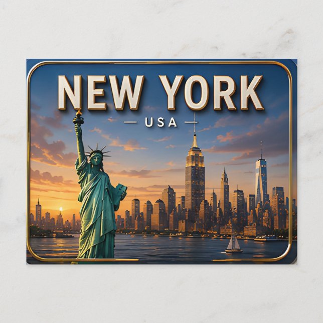 Magin av New York City Vykort (Framsida)